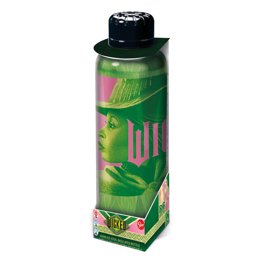 Wicked Edelstahl-Trinkflasche Elphaba & Glinda Image