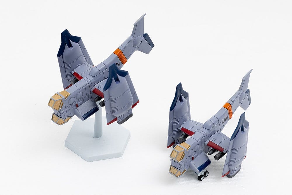 Rebuild of Evangelion SYUTO Tiny Scale Plastic Model Kit UNAF Close Air Support VTOL Aircraft YAGR-3B 5 cm Image 2