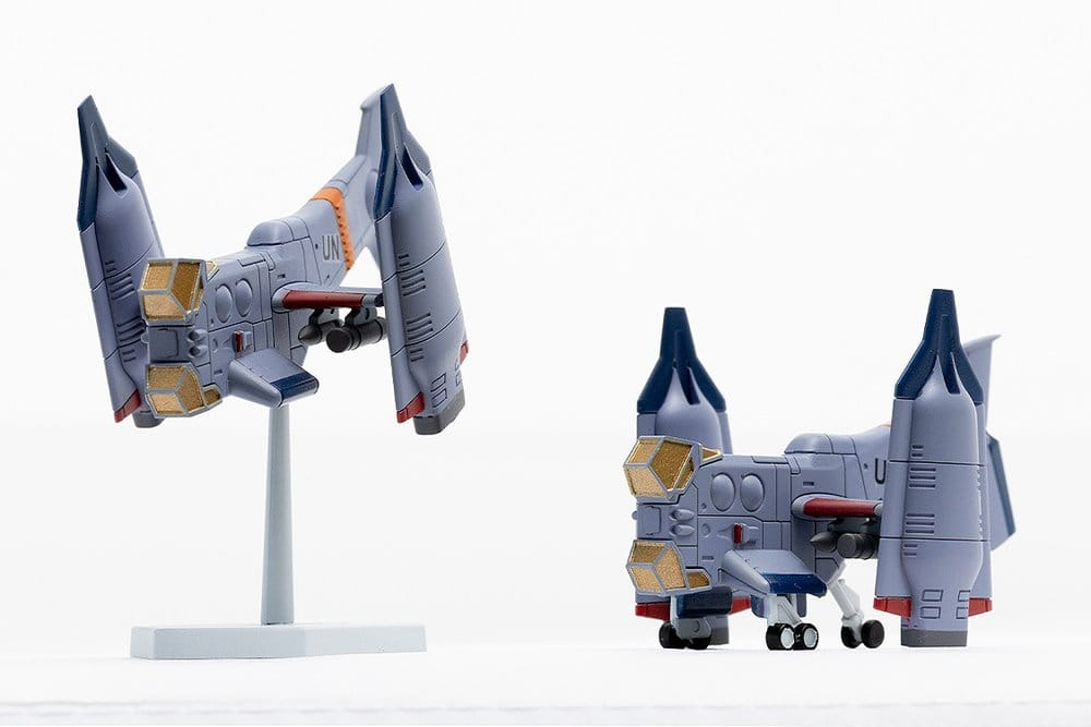 Rebuild of Evangelion SYUTO Tiny Scale Plastic Model Kit UNAF Close Air Support VTOL Aircraft YAGR-3B 5 cm Image 3