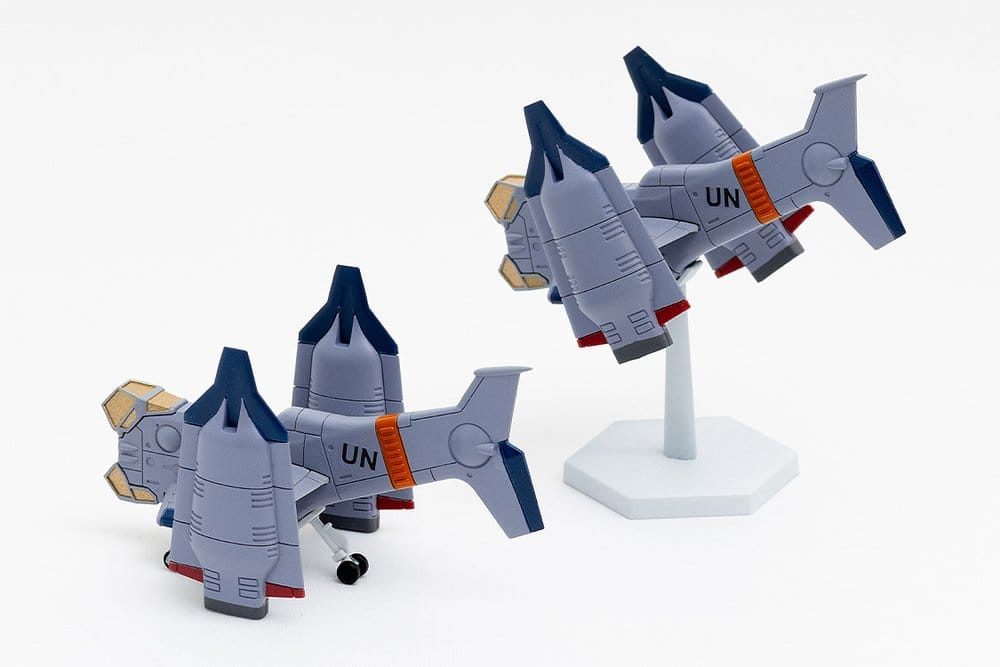 Rebuild of Evangelion SYUTO Tiny Scale Plastic Model Kit UNAF Close Air Support VTOL Aircraft YAGR-3B 5 cm Image 4