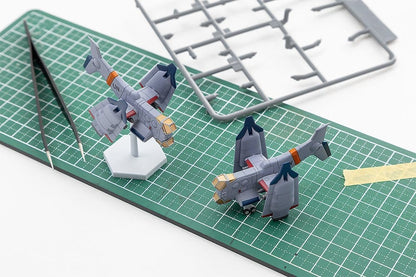 Rebuild of Evangelion SYUTO Tiny Scale Plastic Model Kit UNAF Close Air Support VTOL Aircraft YAGR-3B 5 cm Image 6