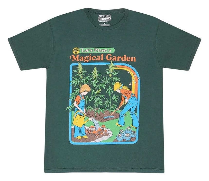Steven Rhodes T-Shirt Let's Plant A Magical Garden Green Größe XXL Image