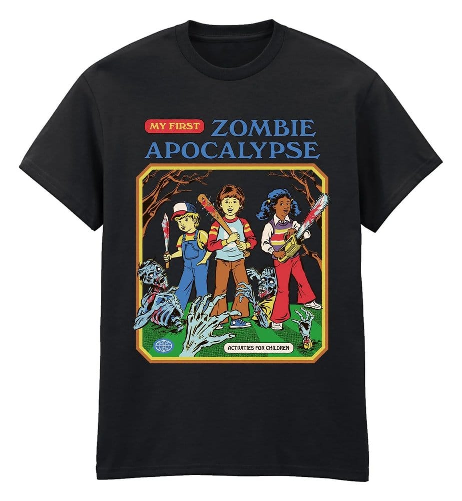 Steven Rhodes T-Shirt Zombie Apocalypse Basic Black Größe S Image