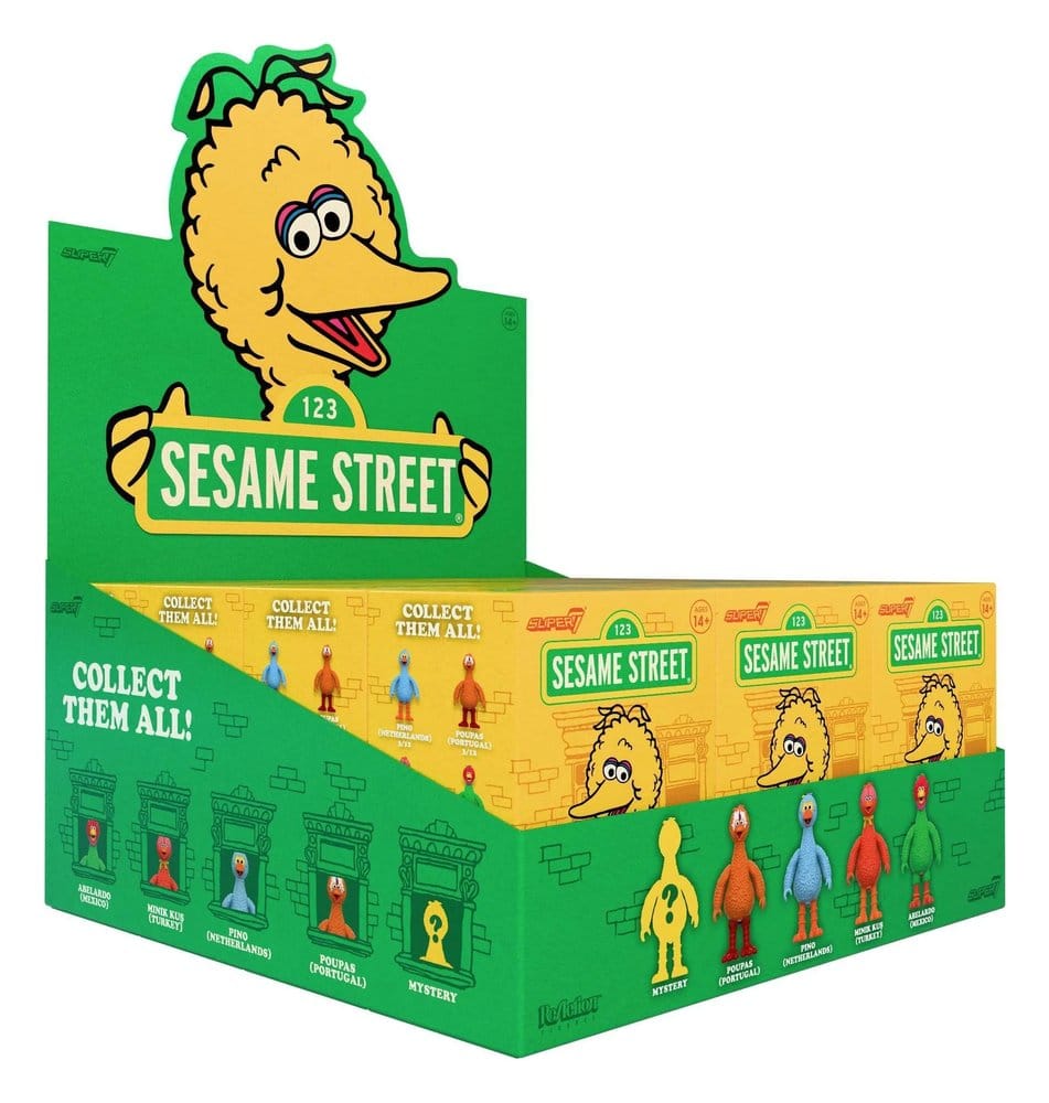 Sesamstraße (Big Birds from Around the World) Actionfigur Blind Box Wave 5 Display (12) Image 1