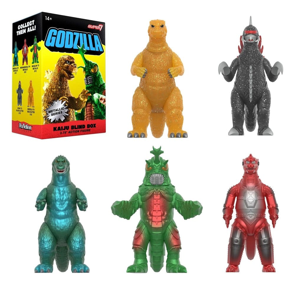 Godzilla Toho (Metallic) Actionfigur Blind Box Wave 5 Display (12) Image 3