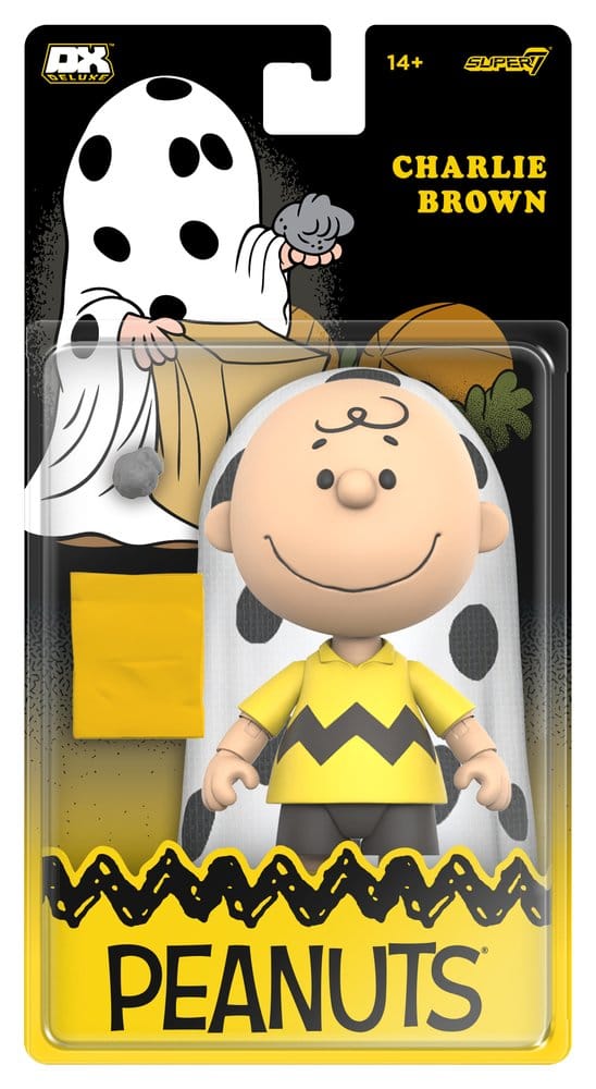 Peanuts Deluxe Wave 01 Actionfigur Charlie Brown (with Ghost Sheet) 18 cm Image 1