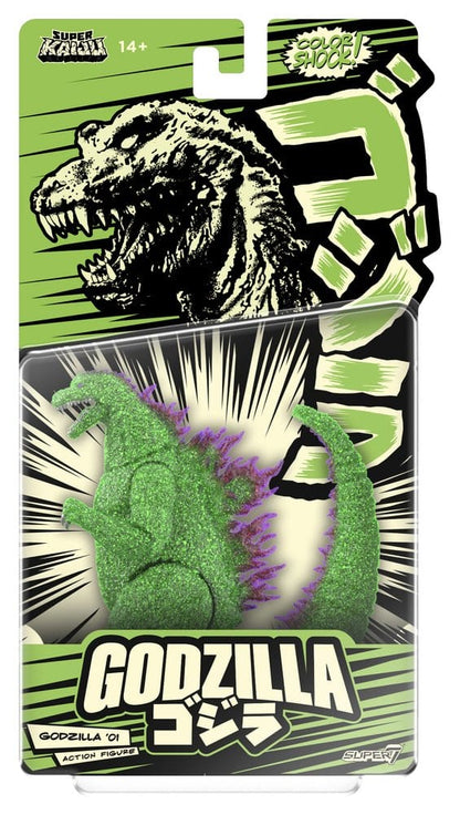 Godzilla Toho Super Kaiju Actionfigur Godzilla 2001 (Color Shock, Clear Green Glitter with Metallic) Image 1