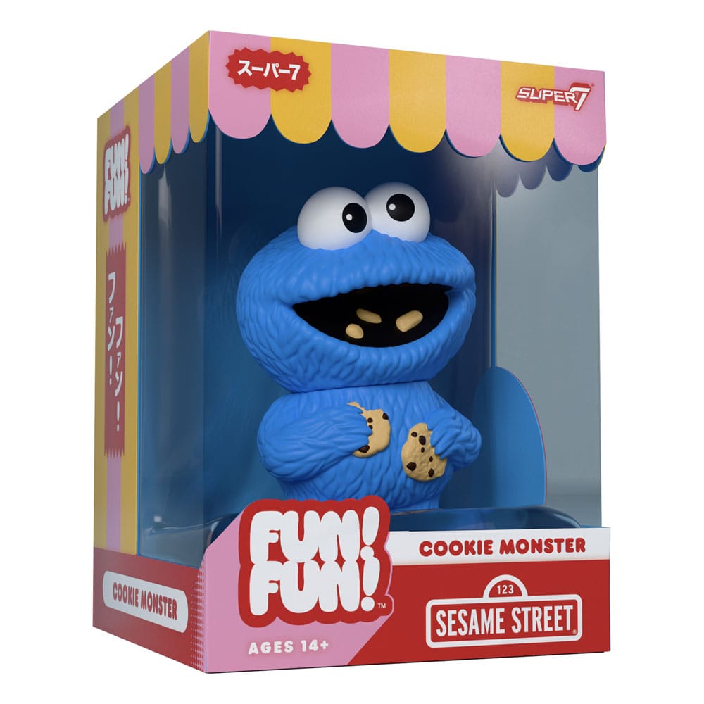 Sesamstraße FUN! FUN! Soft Vinyl Figur Wave 02 Cookie Monster 13 cm Image 3