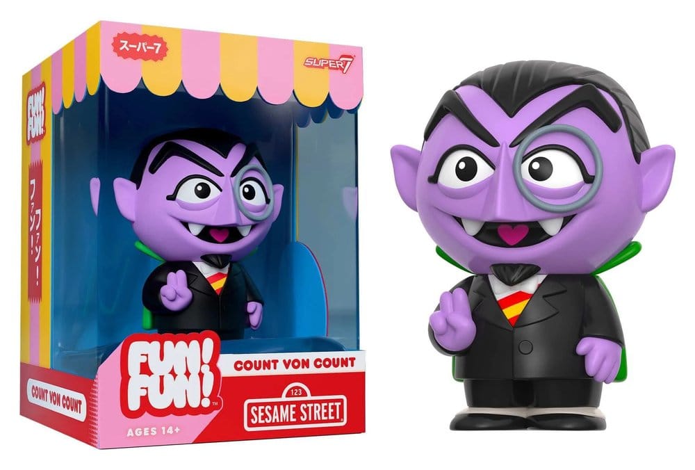 Sesamstraße Fun! Fun! Soft Vinyl Figur Wave 01 - Count von Count 18 cm Image 2