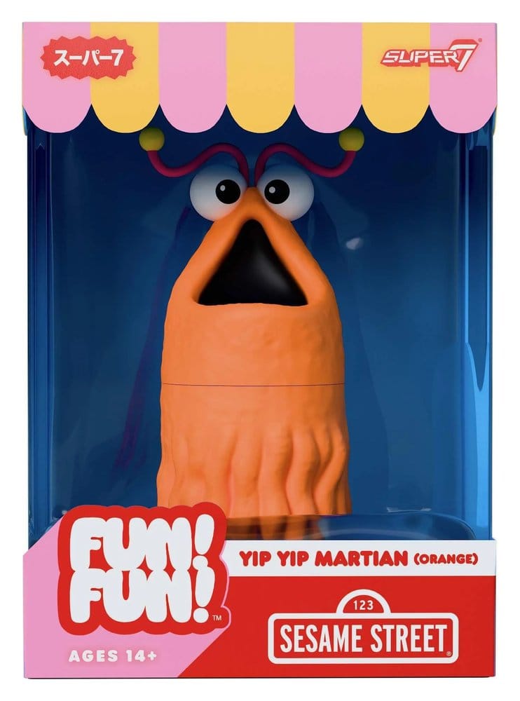 Sesamstraße Fun! Fun! Soft Vinyl Figur Yip Yip Martian (Orange) 18 cm Image 1