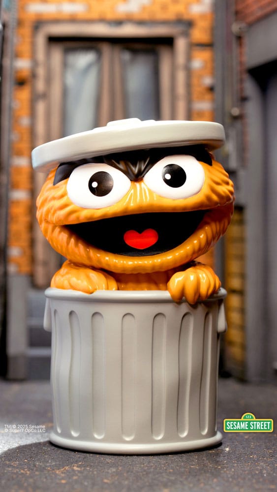 Sesamstraße FUN! FUN! Soft Vinyl Figur Oscar the Grouch (Orange) 13 cm Image 1
