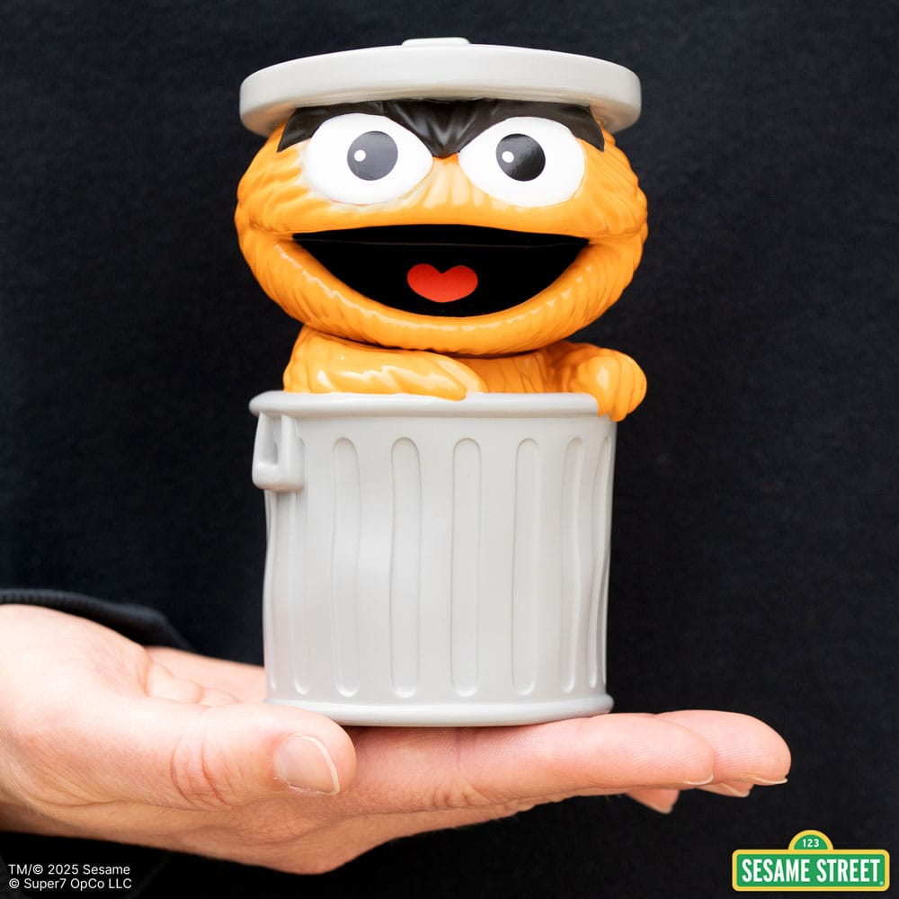 Sesamstraße FUN! FUN! Soft Vinyl Figur Oscar the Grouch (Orange) 13 cm Image 3