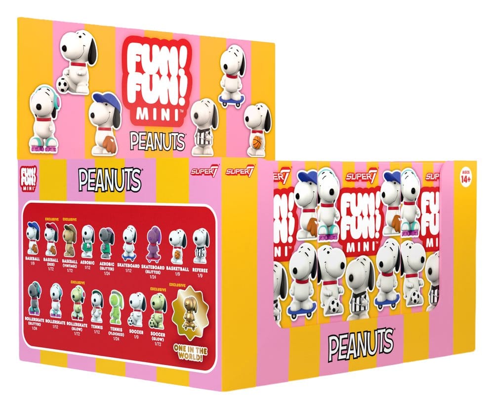Peanuts Fun! Fun! Minifiguren Wave 01 Athlete Snoopy Blind Box Display (9) Image 1