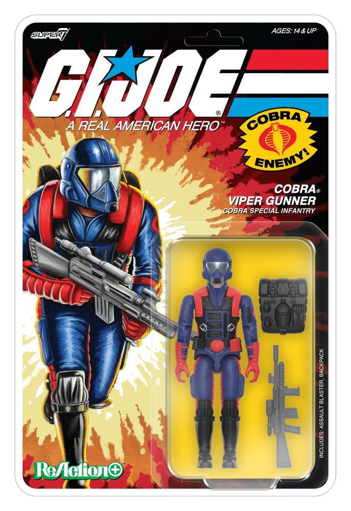 G.I. Joe ReAction+ Actionfigur Wave 09 Cobra Viper Gunner Image 1