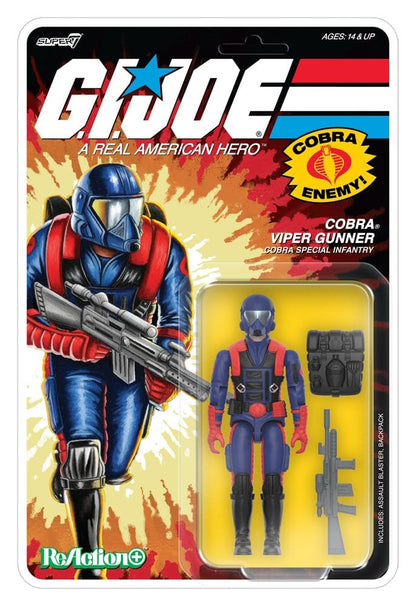 G.I. Joe ReAction+ Actionfigur Wave 09 Cobra Viper Gunner Image 1