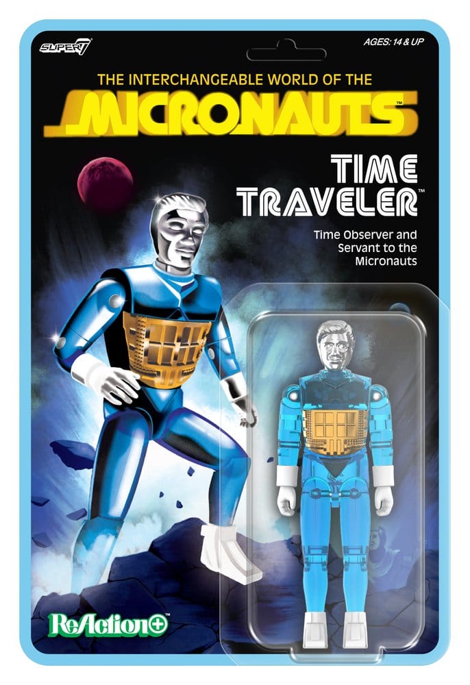 Micronauts ReAction+ Actionfigur Wave 03 Time Traveler (Translucent Blue) 10 cm Image 2