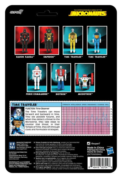Micronauts ReAction+ Actionfigur Wave 03 Time Traveler (Translucent Blue) 10 cm Image 3