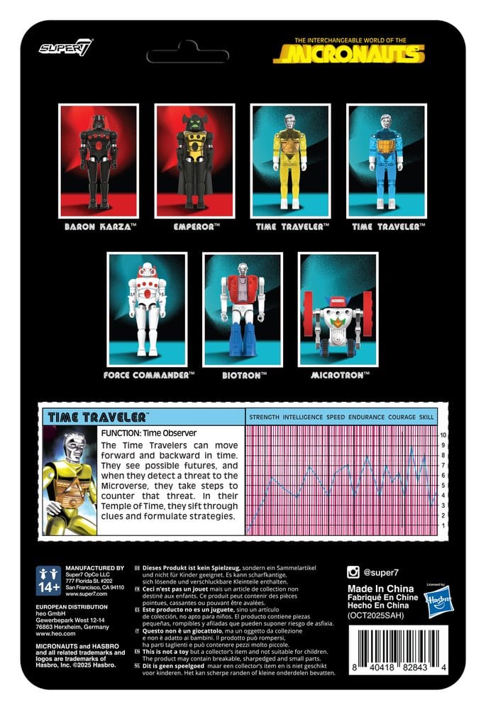 Micronauts ReAction+ Actionfigur Wave 03 Time Traveler (Translucent Yellow) 10 cm Image 3