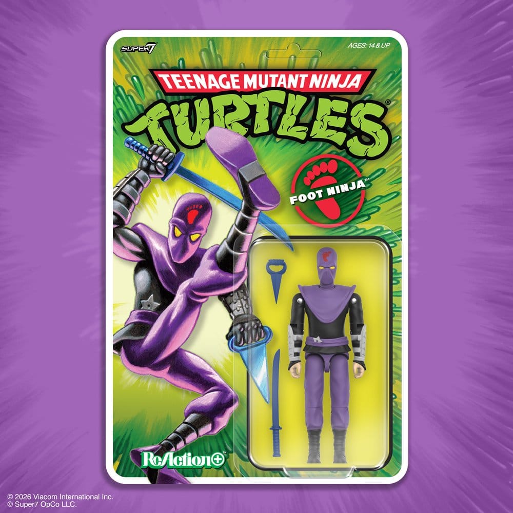 Teenage Mutant Ninja Turtles ReAction+ Actionfigur Wave 01 Foot Ninja Image