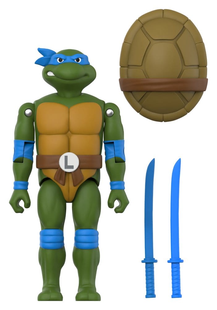 Teenage Mutant Ninja Turtles ReAction+ Actionfigur Wave 02 Leonardo Image 1