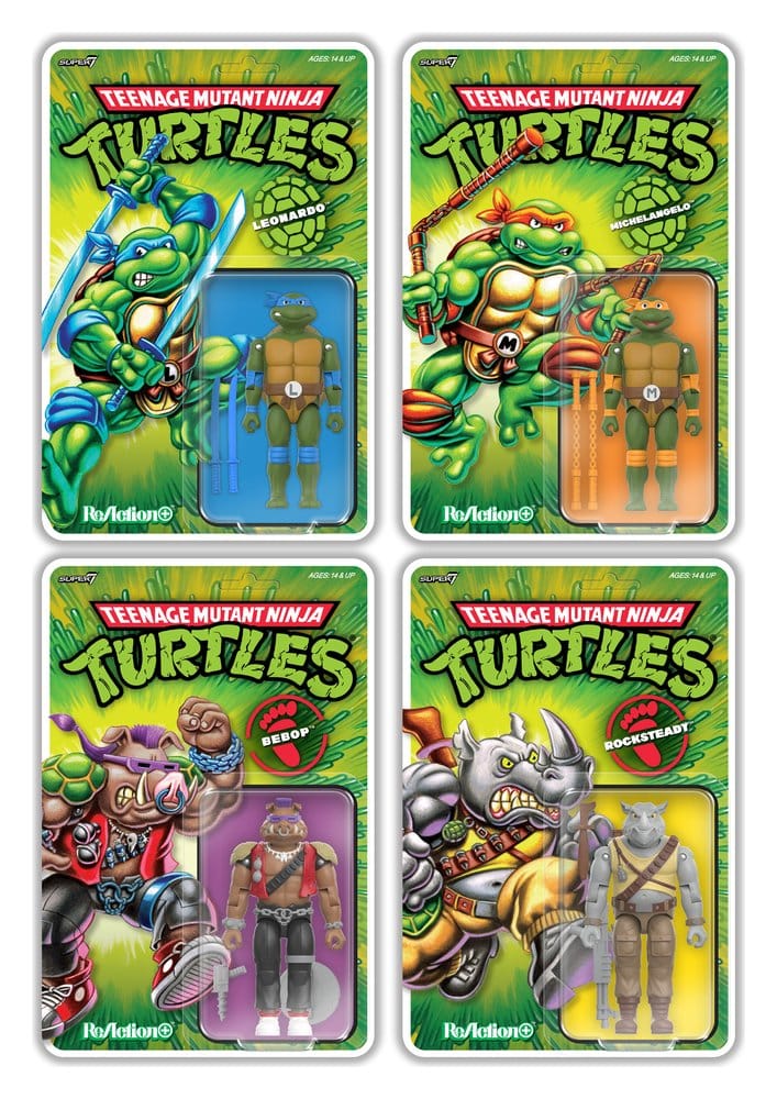 Teenage Mutant Ninja Turtles ReAction+ Actionfigur Wave 02 Leonardo Image 3
