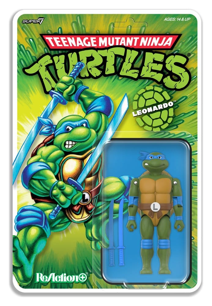 Teenage Mutant Ninja Turtles ReAction+ Actionfigur Wave 02 Leonardo Image 5