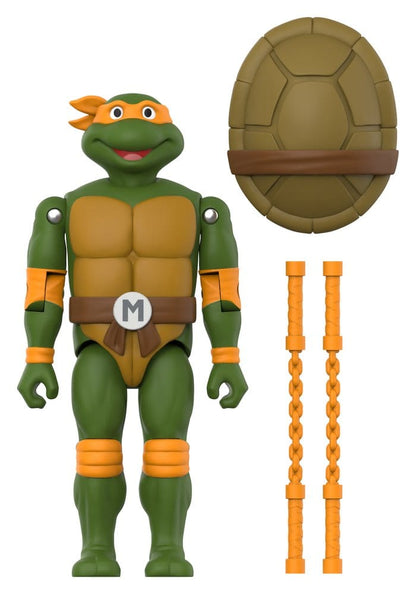 Teenage Mutant Ninja Turtles ReAction+ Actionfigur Wave 02 Michelangelo Image 1