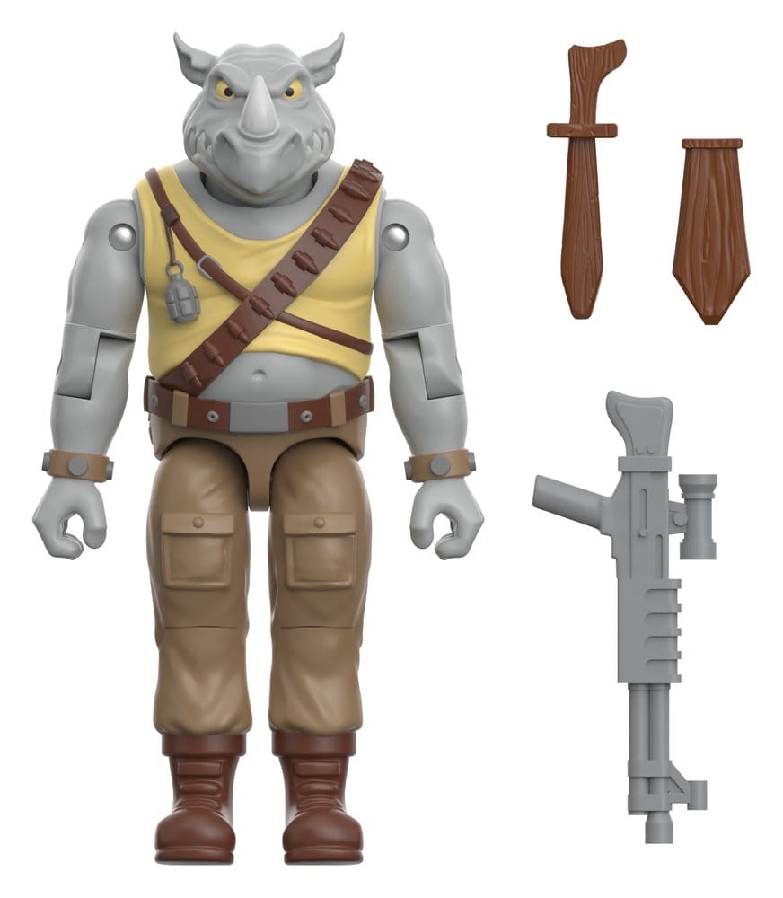 Teenage Mutant Ninja Turtles ReAction+ Actionfigur Wave 02 Rocksteady Image 1