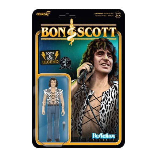 Bon Scott ReAction Actionfigur Wave 02 Bon Scott (Leopard Print) 10 cm Image 1
