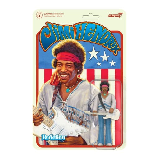 Jimi Hendrix ReAction Actionfigur Jimi Hendrix (Festival) 10 cm Image 1