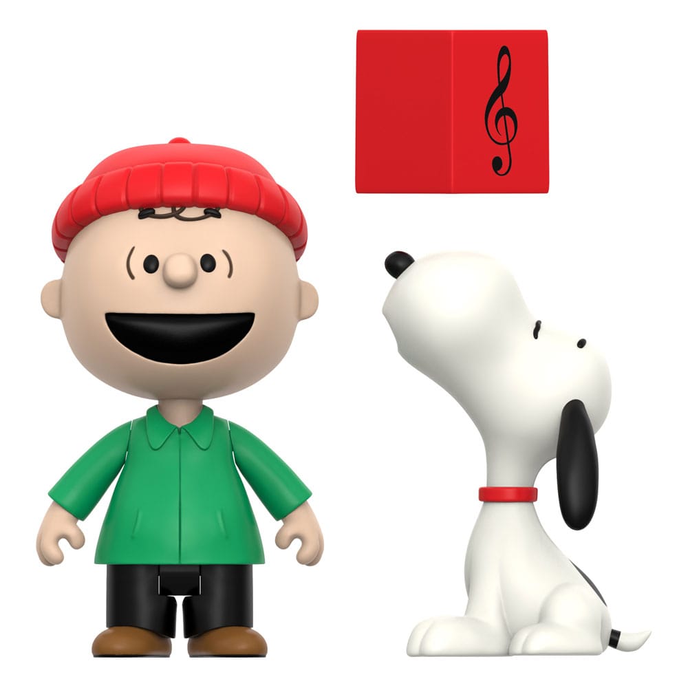 Peanuts ReAction Actionfiguren 2er-Pack Charlie Brown and Snoopy (Caroling) 10 cm Image 1