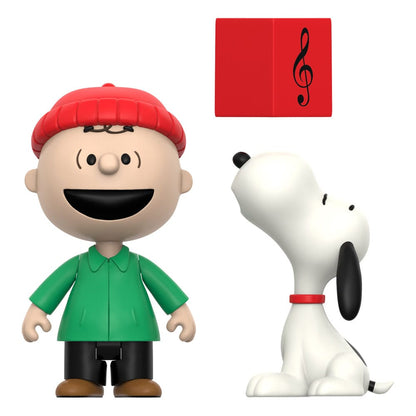 Peanuts ReAction Actionfiguren 2er-Pack Charlie Brown and Snoopy (Caroling) 10 cm Image 1