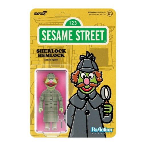 Sesamstraße ReAction Actionfigur Wave 03 Sherlock Hemlock 10 cm Image 1