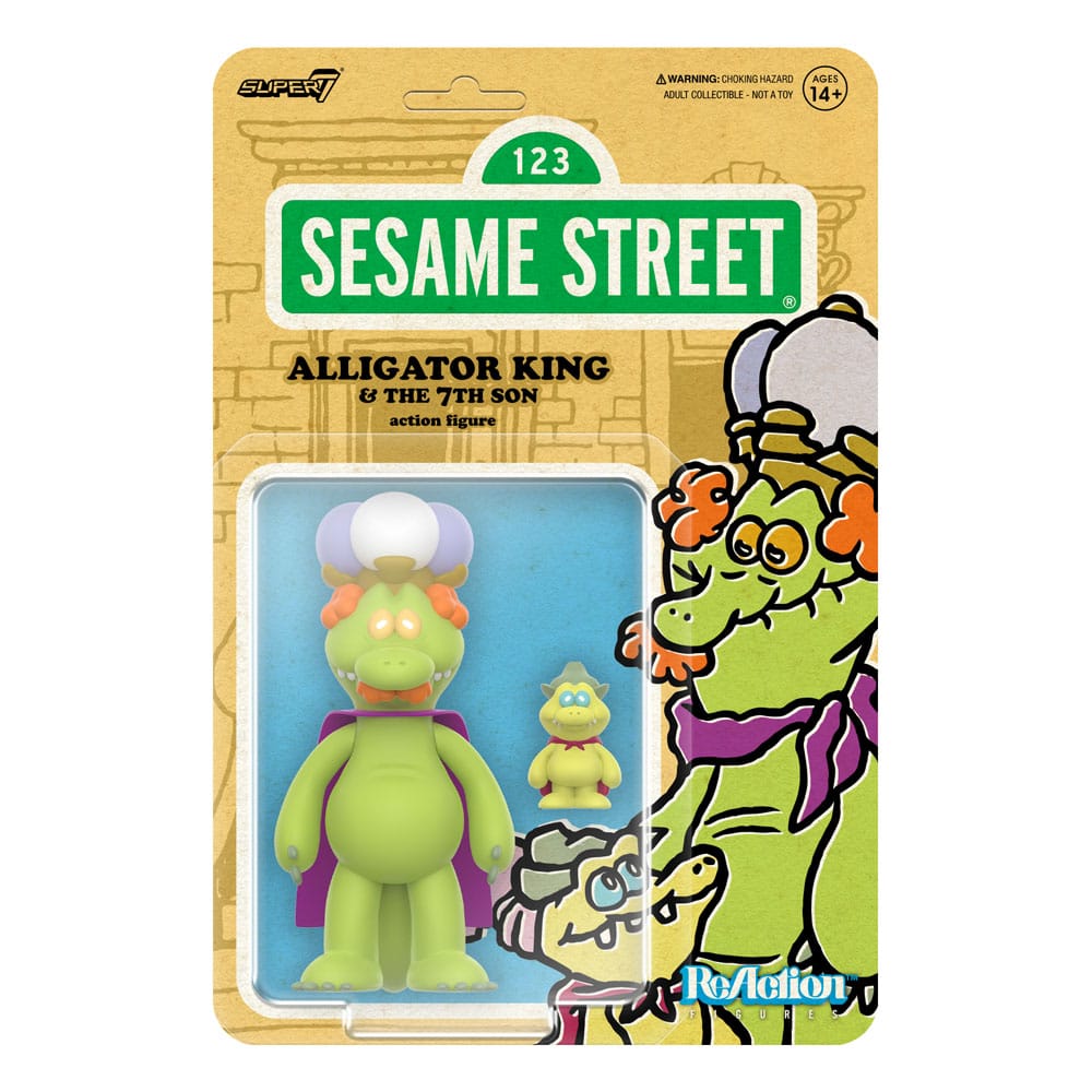 Sesamstraße ReAction Actionfigur Wave 04 Alligator King & 7th Son 10 cm Image 3