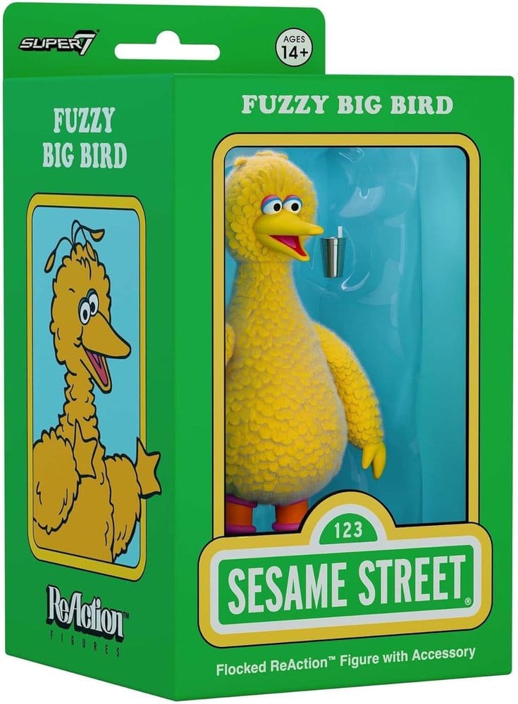 Sesamstraße ReAction Actionfigur Big Bird (Flocked) Image 1