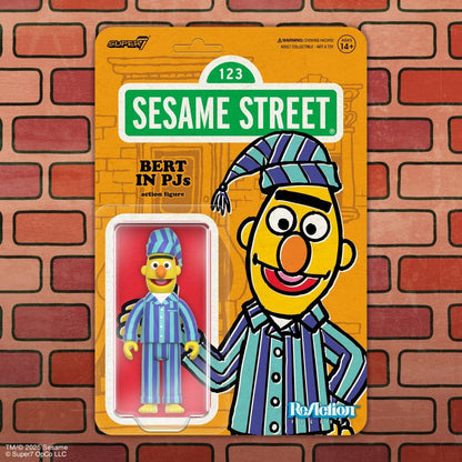 Sesamstraße ReAction Actionfigur Wave 06 Bert (PJ) 10 cm Image 4