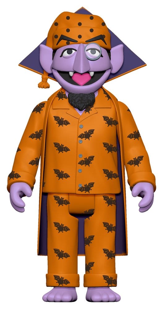 Sesamstraße ReAction Actionfigur Wave 06 Count Von Count (PJs) 10 cm Image 1