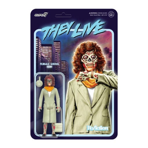 Sie leben ReAction Actionfigur Wave 02 Female Ghoul (Glow) 10 cm Image 1