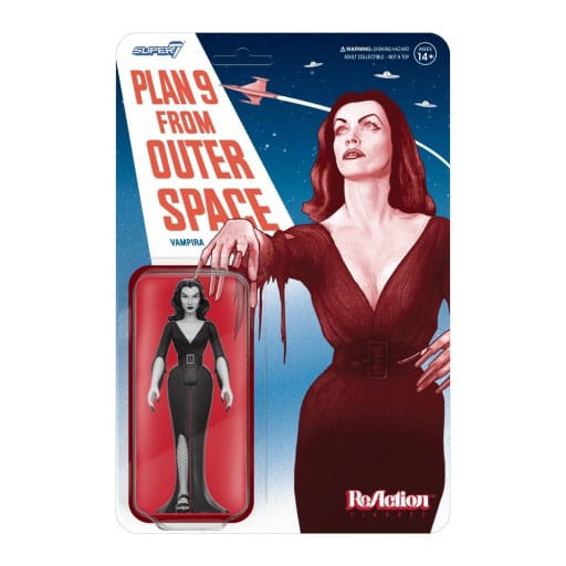 Vampira ReAction Actionfigur Wave 01 Vampira Plan 9 Grayscale 10 cm Image 1