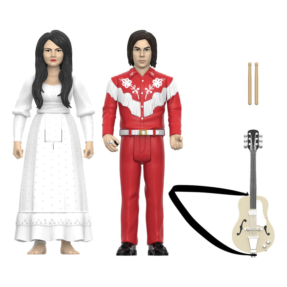 The White Stripes ReAction Actionfiguren 2er-Pack Wave 02 The White Stripes (Elephant) 10 cm Image 1