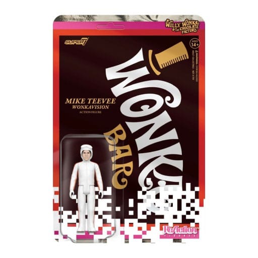 Charlie und die Schokoladenfabrik (1971) ReAction Actionfigur Wave 03 Mike Teevee (White Suit) 10 cm Image 1
