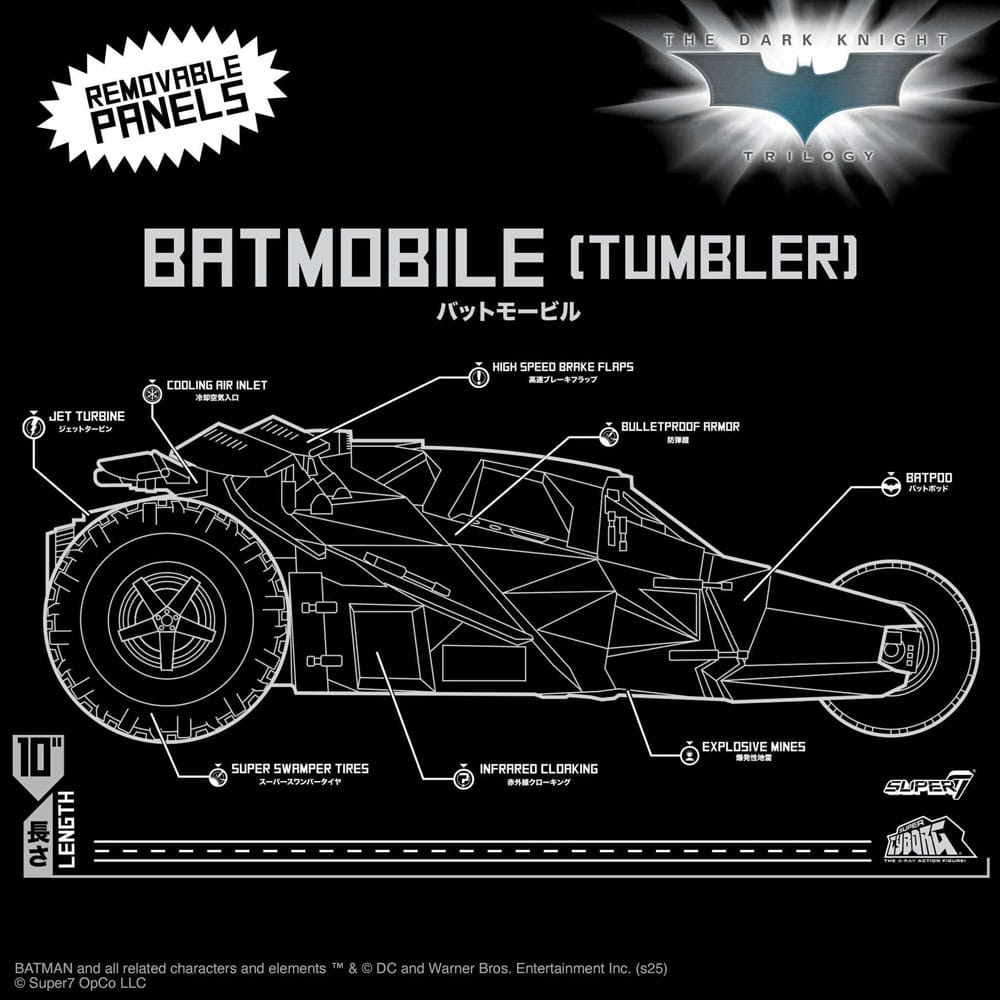 Batman 1989 Super Cyborg Fahrzeug Batmobile Tumbler (Full Color) 33 cm Image 12