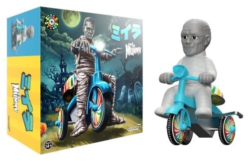 Universal Monsters Super Cycles Fahrzeug The Mummy (Light Grey w/ Blue Trike) Image