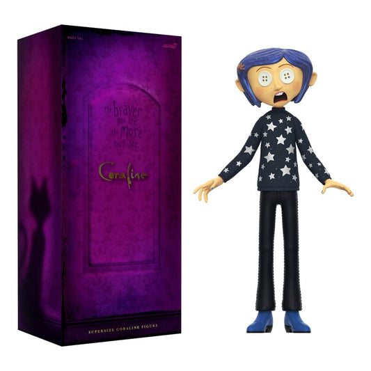 Coraline Supersize Vinyl Actionfigur Coraline (Button Eyes) 40 cm Image 1
