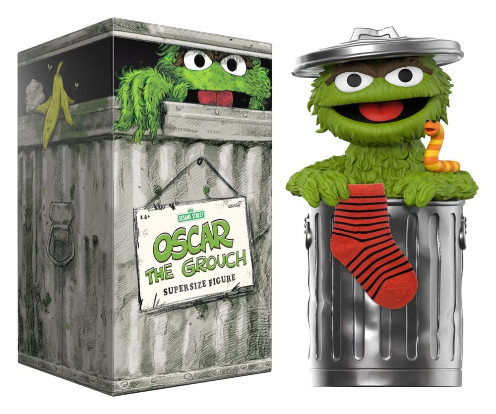 Sesame Street SuperSize Vinyl Figur Oscar The Grouch Image 4