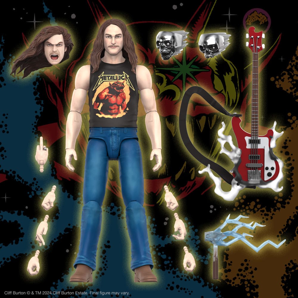 Metallica Ultimates Actionfigur Wave 2 Cliff Burton 18 cm Image 6