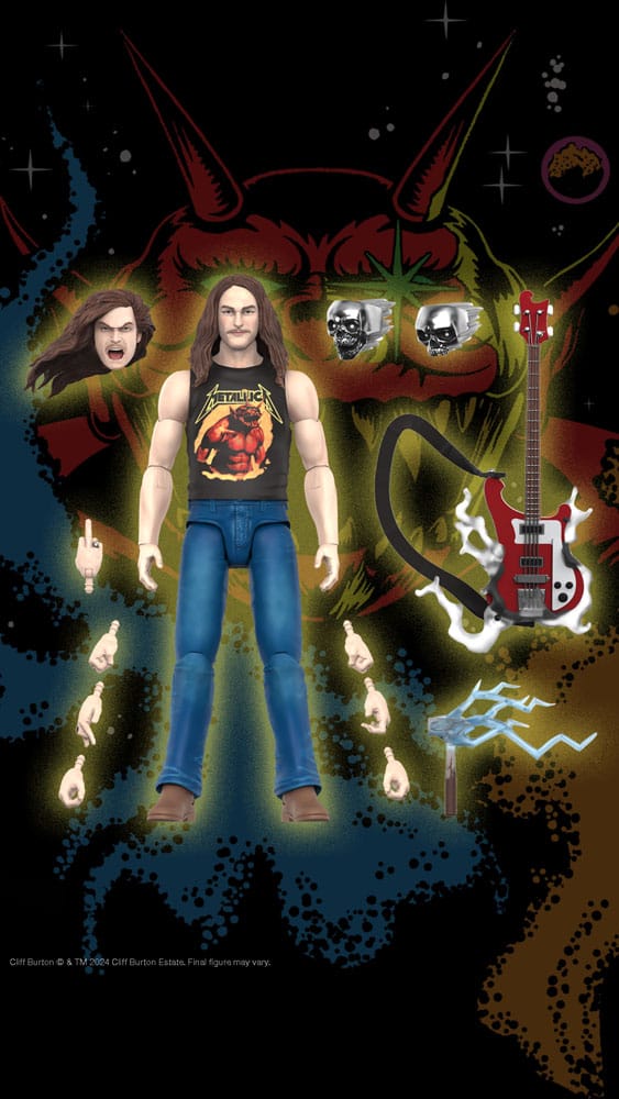 Metallica Ultimates Actionfigur Wave 2 Cliff Burton 18 cm Image 7