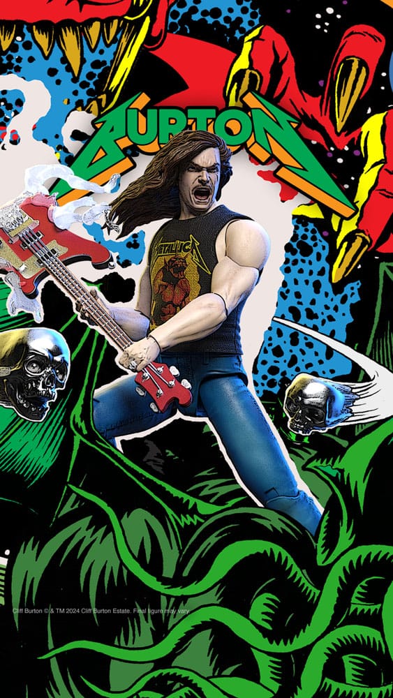 Metallica Ultimates Actionfigur Wave 2 Cliff Burton 18 cm Image 8