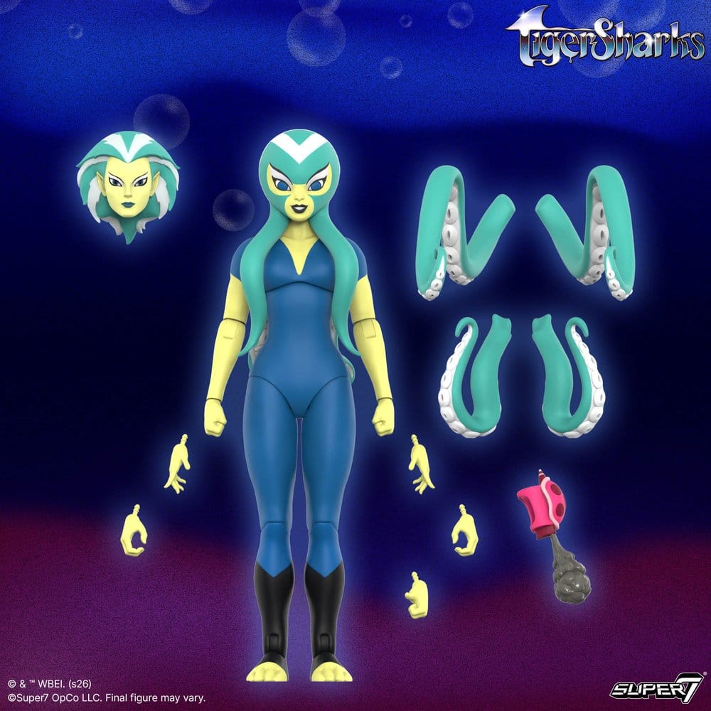 TigerSharks Ultimates Wave 01 Actionfigur Octavia (Hybrid) 18 cm Image 3