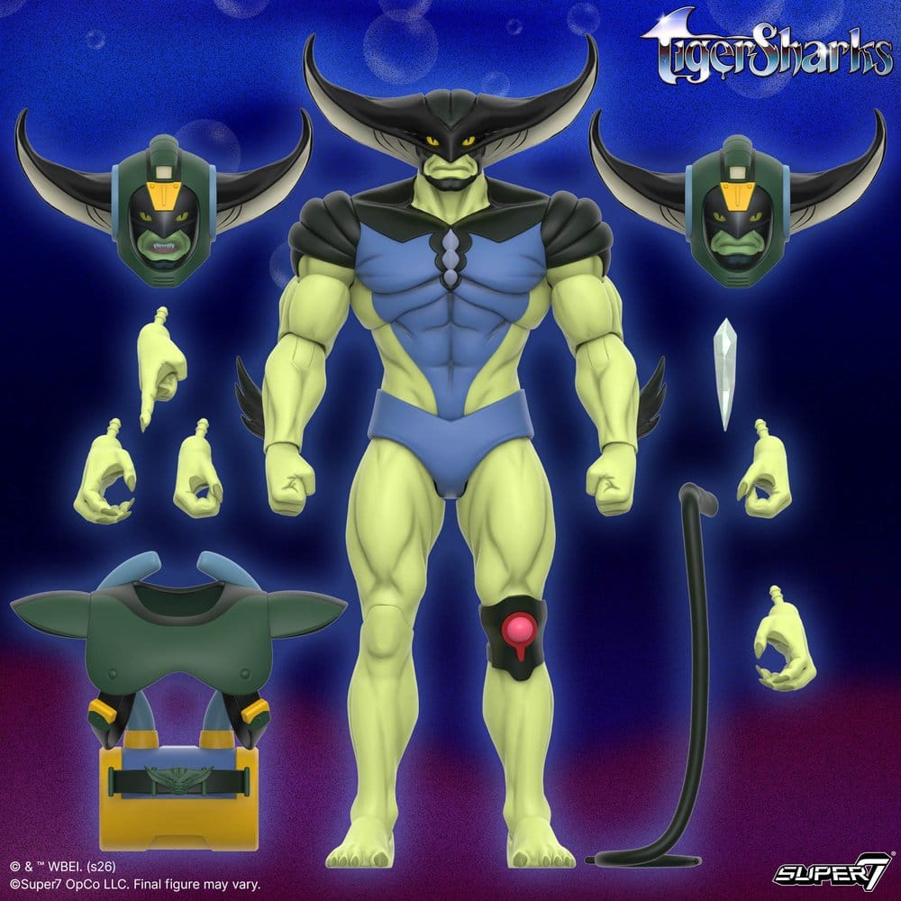 TigerSharks Ultimates Wave 01 Actionfigur T-Ray 18 cm Image 4